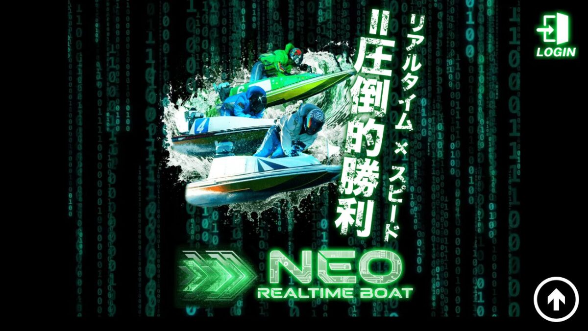 ネオリアルタイムボートの公式サイト画面