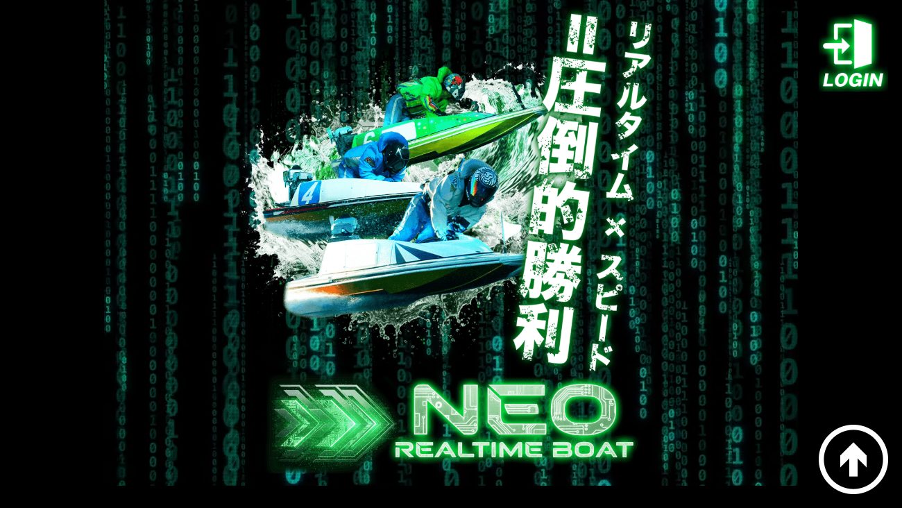 ネオリアルタイムボートの公式サイト画面